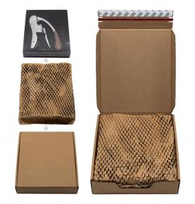 Corkscrew packaging environmentally friendly material transparent lid cardboard box
