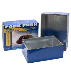 Paper insulation packaging box for meat products