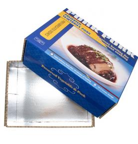 Paper insulation packaging box for meat products